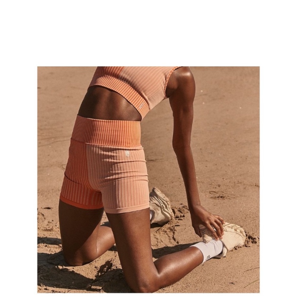 Free People movement shorts in papaya